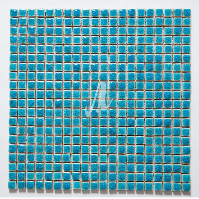 Gạch mosaic bể bơi xanh dương nhạt 1x1