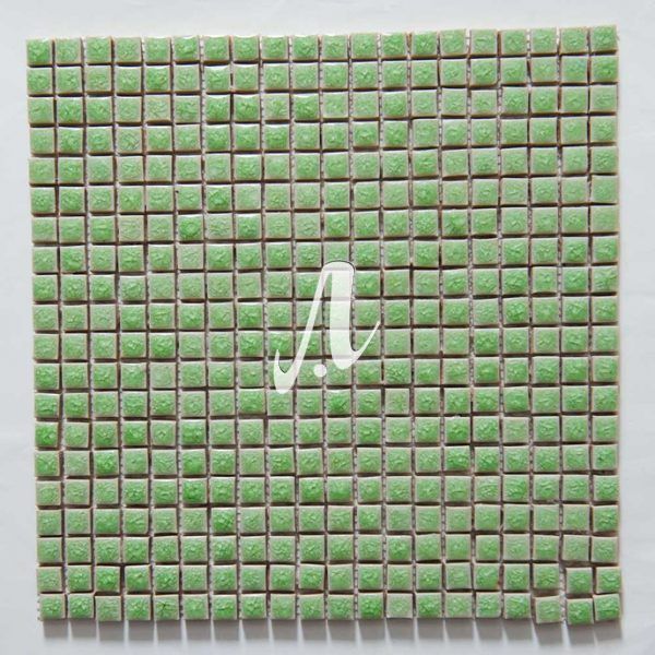 Gạch mosaic vuông xanh non 1x1
