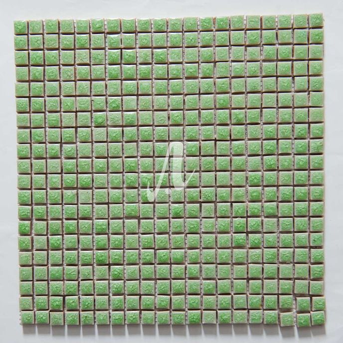 Gạch mosaic vuông xanh non 1x1