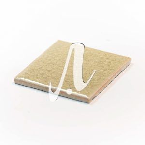 1 viện gạch mosaic vuông trắng kem 10x10 góc nghiêng