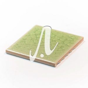 1 viên gạch mosaic vuông xanh non 10x10 góc nghiêng