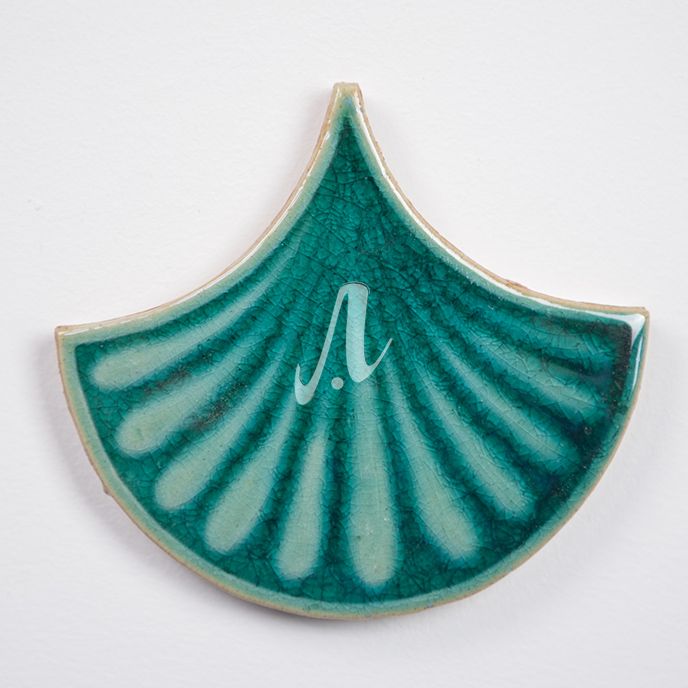 1 viên gạch vảy cá 3D múi xanh lục bảo 1 viên gạch vảy cá 3D múi xanh lục bảo