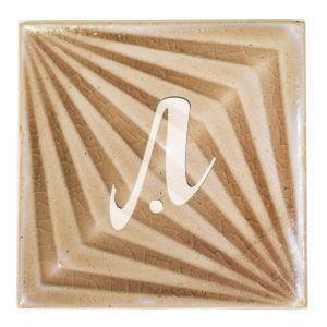 1 viên gạch vuông 3D 14x14 nâu nhạt