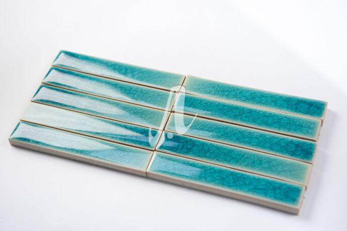Gạch mosaic xương cá xanh dương đậm 2.5x15 Gạch mosaic xương cá xanh dương đậm 2.5x15