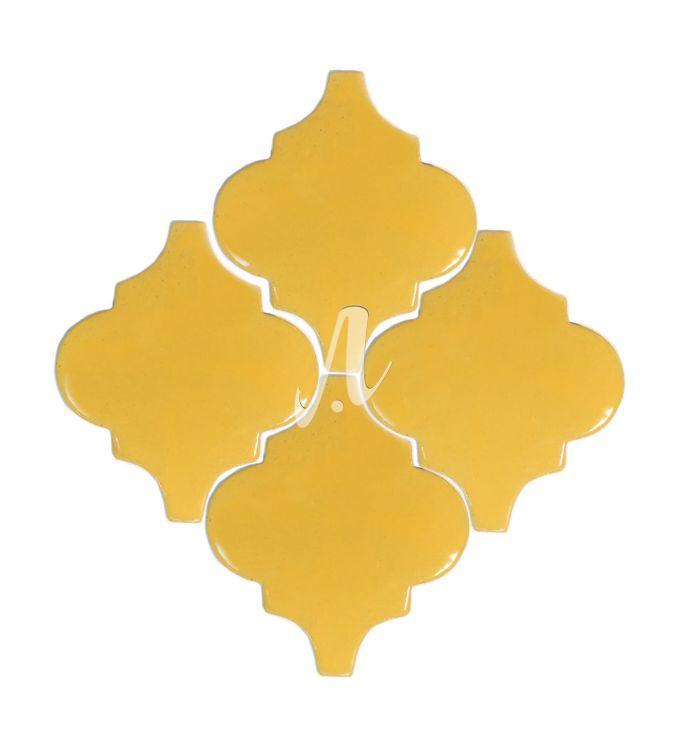 Gạch mosaic đèn lồng 10x11.5 vàng tươi Gạch mosaic đèn lồng 10x11.5 vàng tươi