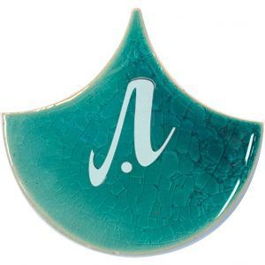 Gạch ốp mosaic vảy cá xanh lục bảo 10x11