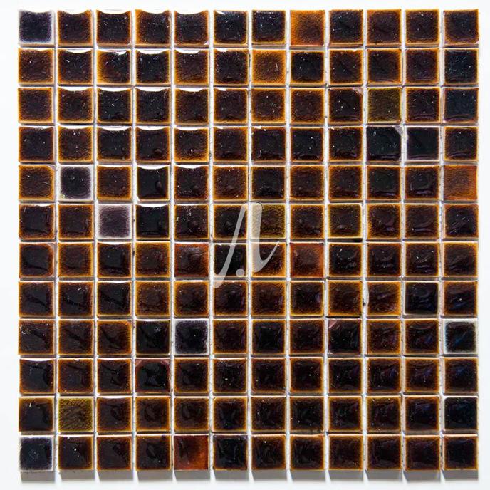 Gạch mosaic vuông hổ phách đậm 2.3x2.3 Gạch mosaic vuông hổ phách đậm 2.3x2.3