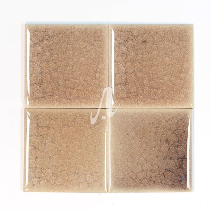 Gạch mosaic vuông nâu nhạt 10x10 Gạch mosaic vuông nâu nhạt 10x10
