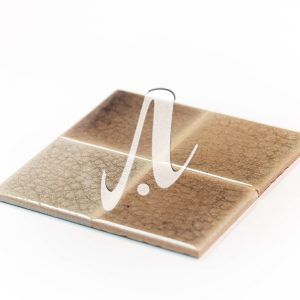 Gạch mosaic vuông nâu nhạt 10x10 góc nghiêng