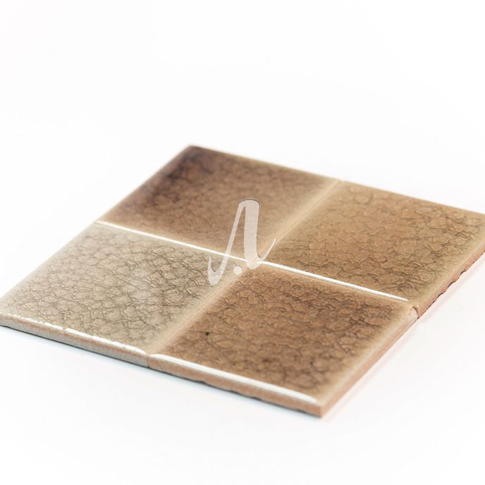 Gạch mosaic vuông nâu nhạt 10x10 góc nghiêng Gạch mosaic vuông nâu nhạt 10x10 góc nghiêng