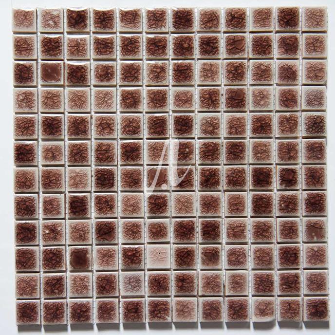 Gạch mosaic vuông nâu nhạt 2.3x2.3