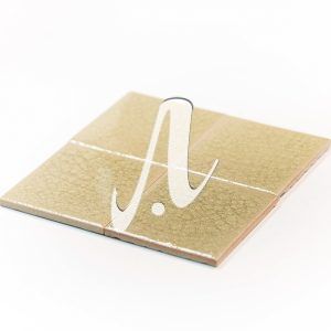 Gạch mosaic vuông trắng kem 10x10 góc nghiêng