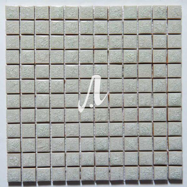 Gạch mosaic vuông trắng xanh 2.3x2.3