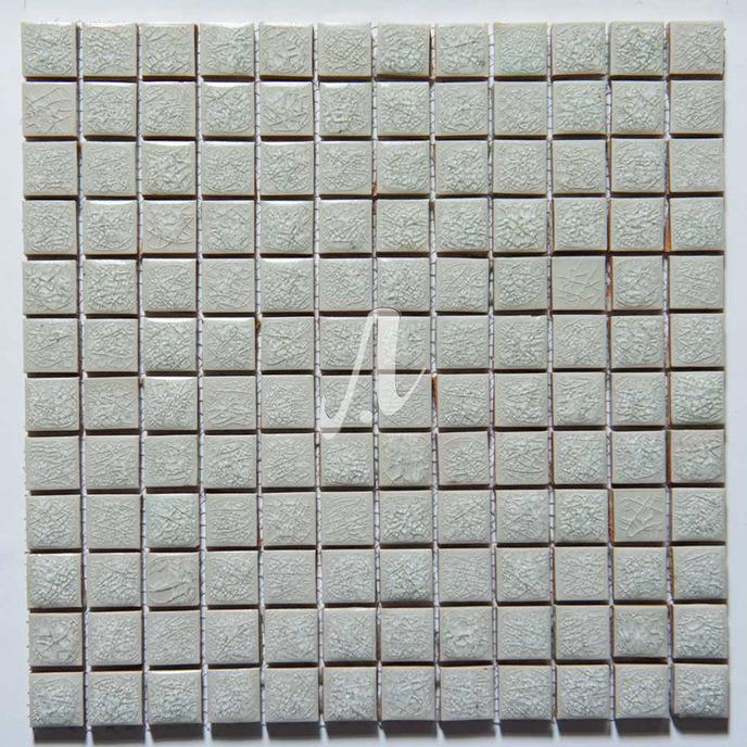 Gạch mosaic vuông trắng xanh 2.3x2.3 Gạch mosaic vuông trắng xanh 2.3x2.3