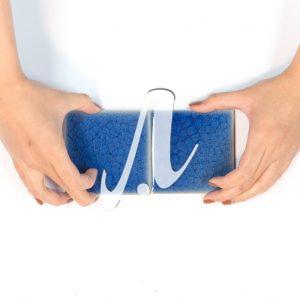 Gạch mosaic vuông xanh coban 10x10