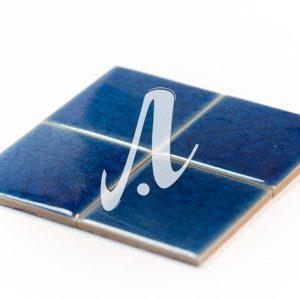 Gạch mosaic vuông xanh coban 10x10