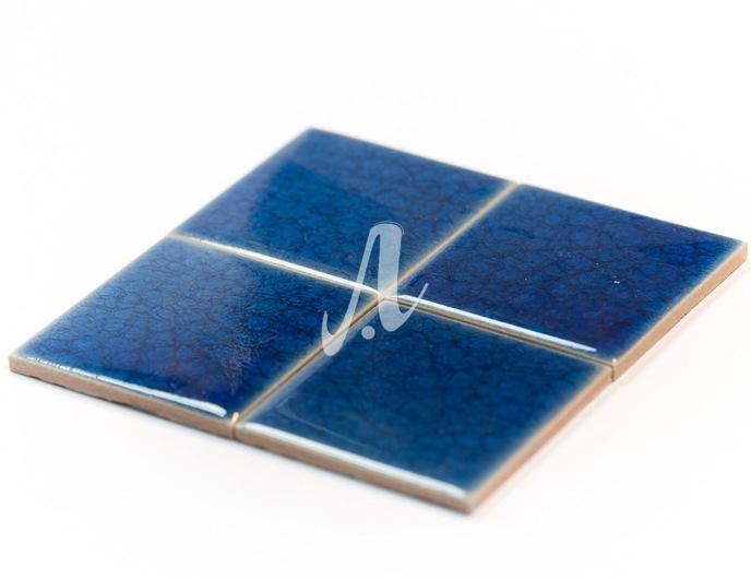 Gạch mosaic vuông xanh coban 10x10 Gạch mosaic vuông xanh coban 10x10