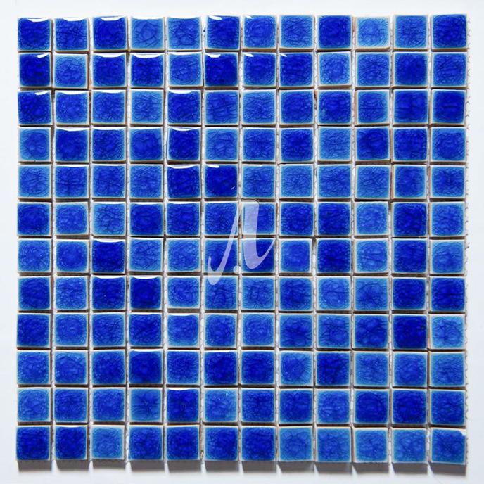 Gạch mosaic vuông xanh coban 2.3x2.3