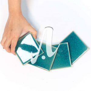 Gạch mosaic vuông xanh dương đậm 10x10