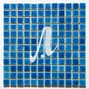 Gạch mosaic vuông xanh dương đậm 2.3x2.3
