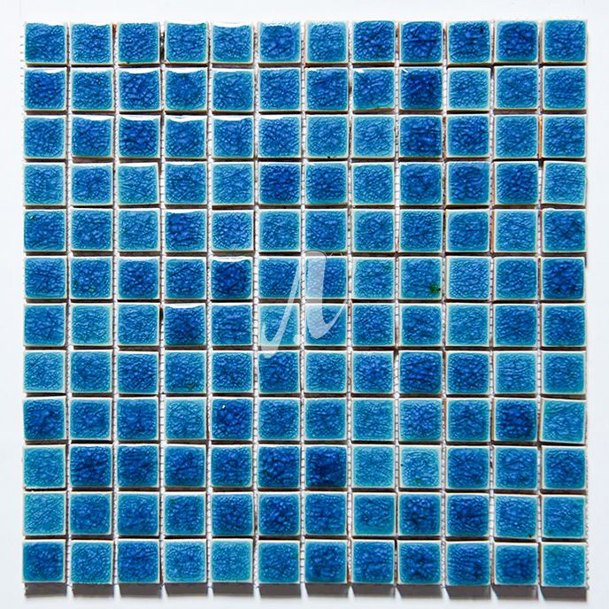 Gạch mosaic vuông xanh dương đậm 2.3x2.3