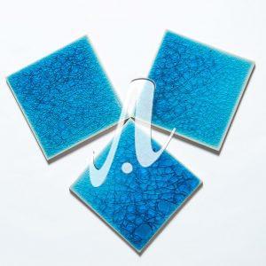 Gạch mosaic vuông xanh dương nhạt 10x10