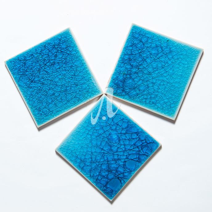 Gạch mosaic vuông xanh dương nhạt 10x10 Gạch mosaic vuông xanh dương nhạt 10x10