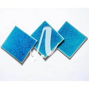 Gạch mosaic vuông xanh dương nhạt 10x10