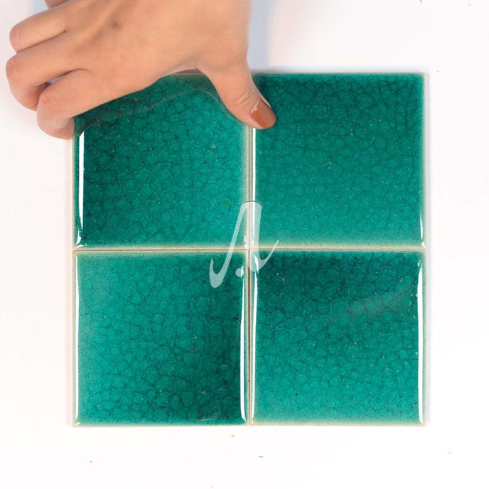 Gạch mosaic vuông xanh lục bảo 10x10