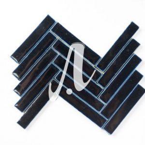 Gạch mosaic xương cá 2.5x10 xanh coban