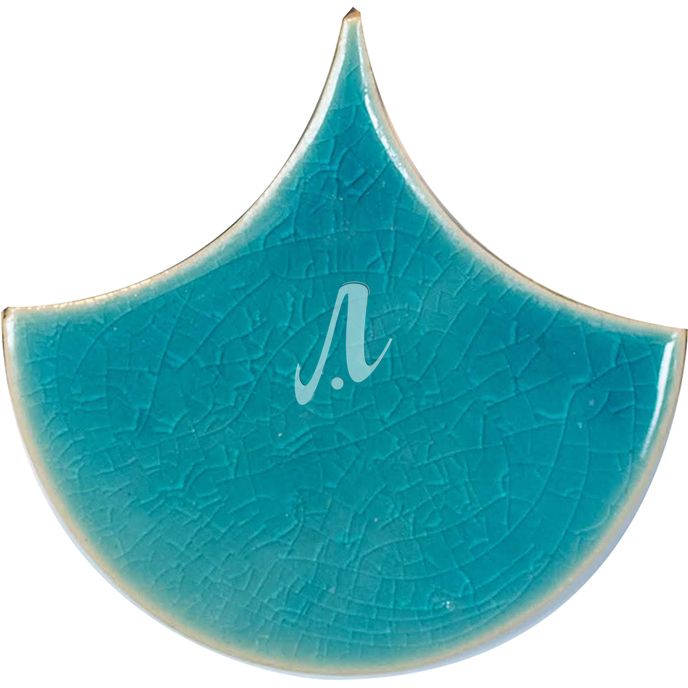 Gạch ốp mosaic vảy cá xanh dương nhạt 10x11 Gạch ốp mosaic vảy cá xanh dương nhạt 10x11