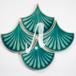 Gạch vảy cá 3D múi xanh lục bảo