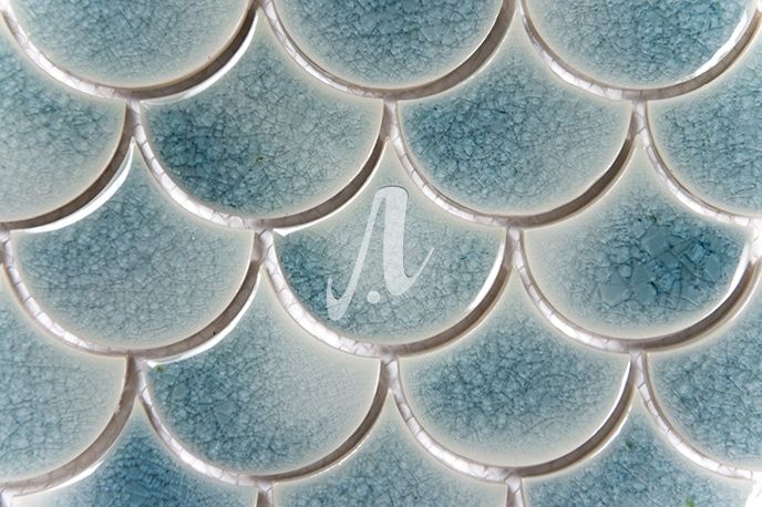 Gạch vảy cá xanh ghi 6x7 cận cảnh Gạch vảy cá xanh ghi 6x7 cận cảnh