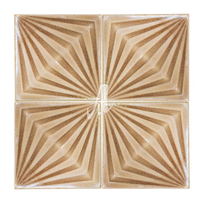Gạch vuông 3D 14x14 nâu nhạt Gạch vuông 3D 14x14 nâu nhạt