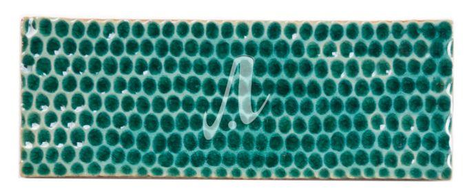 Gạch chữ nhật 3D chấm tròn 7x23 xanh lục bảo Gạch chữ nhật 3D chấm tròn 7x23 xanh lục bảo