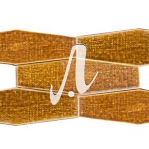 Gạch quả trám 3D 7x24 nâu chấm