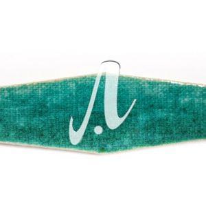 Gạch quả trám 3D 7x24 xanh lục bảo