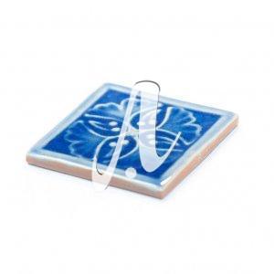 Gạch điểm 3D 10x10 cỏ may mắn xanh coban