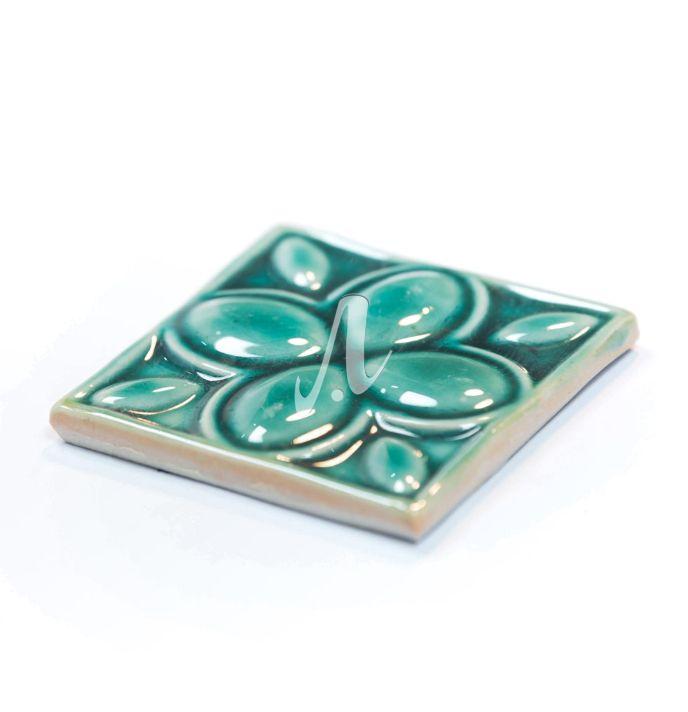 gach-3D-diem-10x10-hoa-4-canh-xanh-luc-bao5_ Gạch điểm 3D 10x10 hoa 4 cánh xanh lục bảo