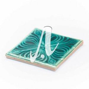 Gạch điểm 3D 10x10 hoa ngàn lớp xanh lục bảo