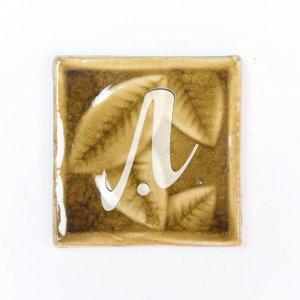 Gạch điểm 3D 10x10 lá hồng hổ phách