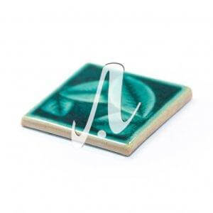 Gạch điểm 3D 10x10 lá hồng xanh lục bảo