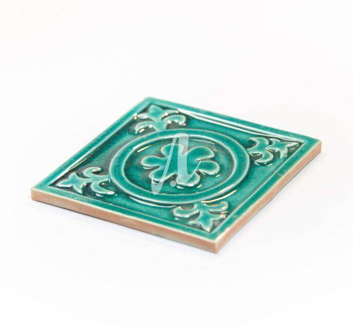 gach-3D-diem-15x15-hoa-mai-tron-xanh-luc-bao_ Gạch điểm 3D 15x15 hoa mai tròn xanh lục bảo