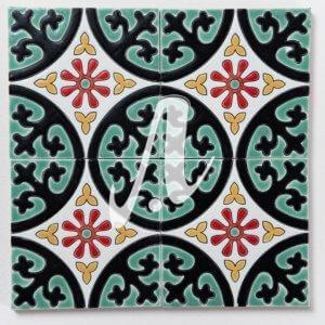 Gạch 3D Tây Ban Nha 10x10 đa sắc mẫu 1