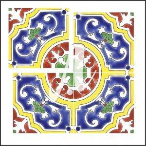 Gạch 3D Tây Ban Nha 10x10 đa sắc mẫu 7