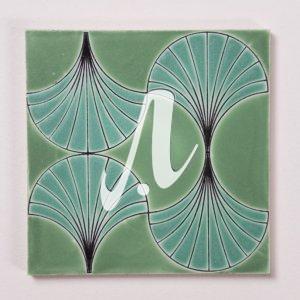 Gạch 3D Tây Ban Nha cỏ may mắn xanh lá cây 15x15