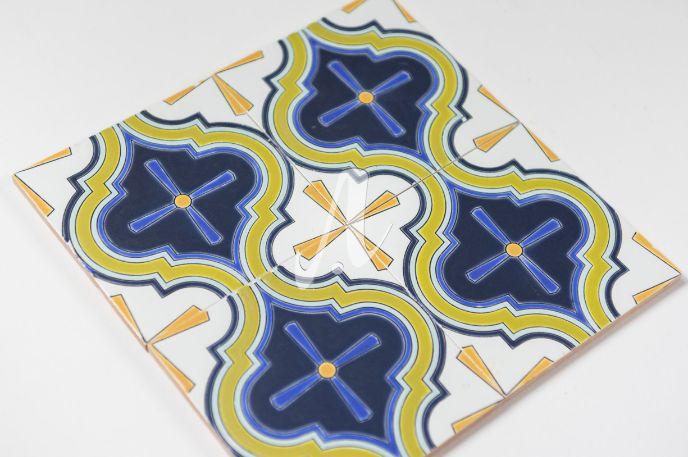 Gạch 3D Tây Ban Nha hình chuông đa màu 2 15x15 Gạch 3D Tây Ban Nha hình chuông đa màu 2 15x15