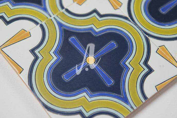 Gạch 3D Tây Ban Nha hình chuông đa màu 2 15x15 Gạch 3D Tây Ban Nha hình chuông đa màu 2 15x15