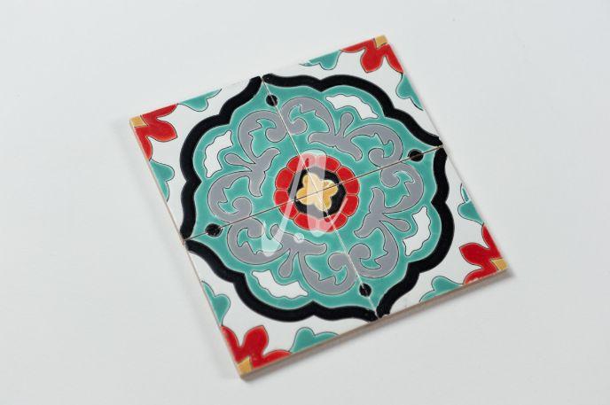 Gạch 3D Tây Ban Nha hoa đa màu 1 15x15 Gạch 3D Tây Ban Nha hoa đa màu 1 15x15