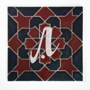 Gạch 3D Tây Ban Nha Moroccan đo đen 15x15